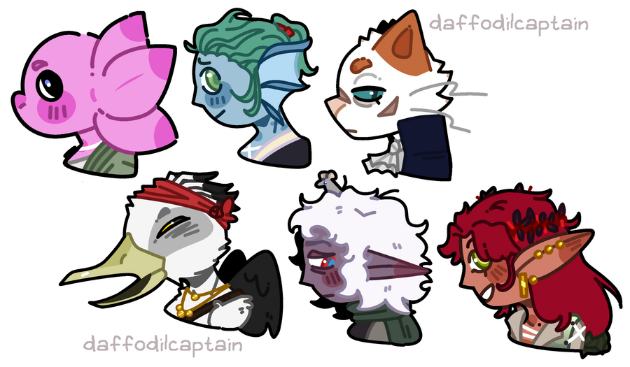 dnd party chibi busts : 2023